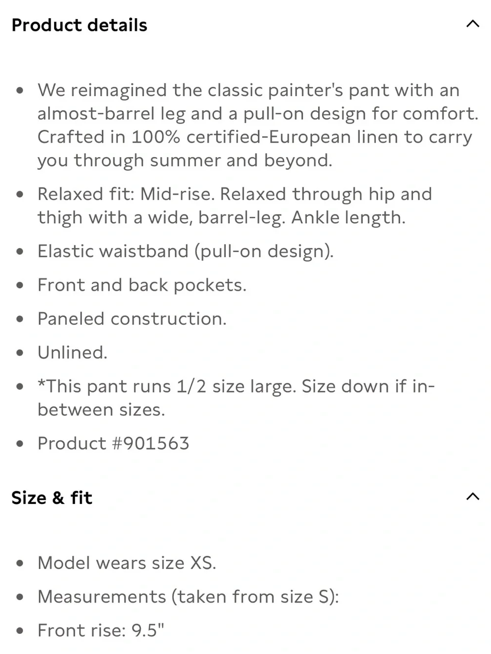 Banana Republic Mid-Rise Relaxed Painter Pull-On Pant in Linen